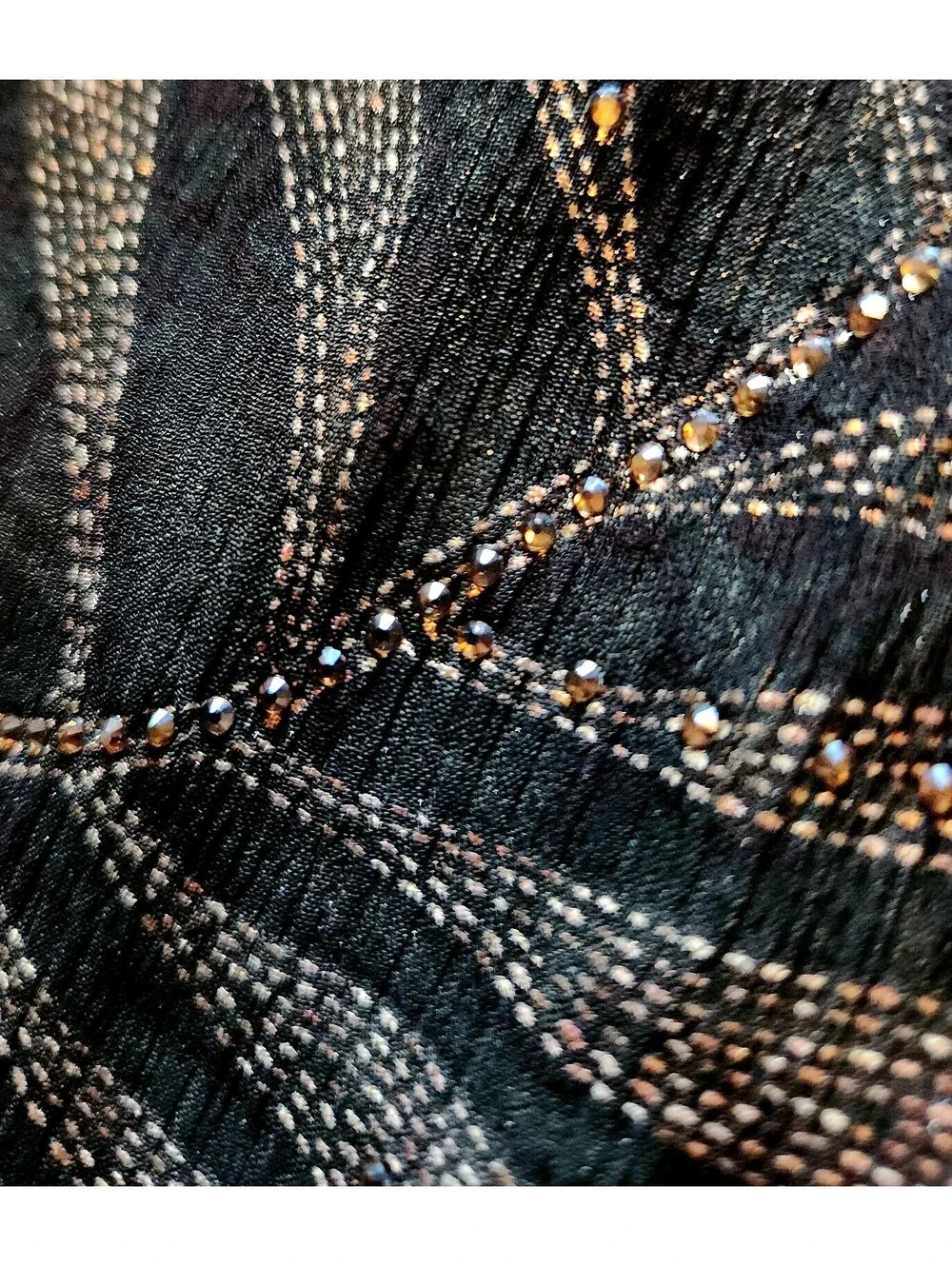 Ralph Lauren Purple Label Italy 100% Silk Foiled Crinkle Chiffon Wrap Scarf NEW